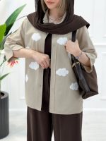 شومیز یقه‌دار ابر