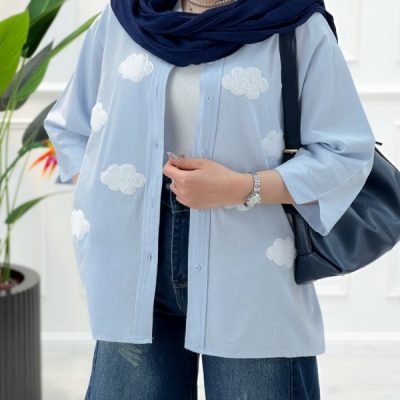 شومیز یقه‌دار ابر