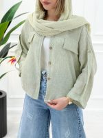 شومیز دو جیب حصیری