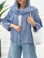 شومیز دو جیب حصیری