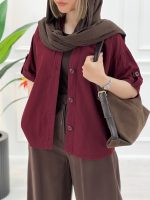 شومیز کوتاه مرجان