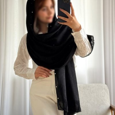 شال نگینی پلیسه