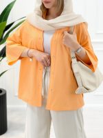 شومیز مانتویی بغل چاک سوگند