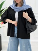 شومیز مانتویی لینن ژاله