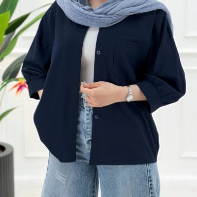 شومیز مانتویی لینن ژاله