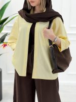 شومیز مانتویی لینن ژاله