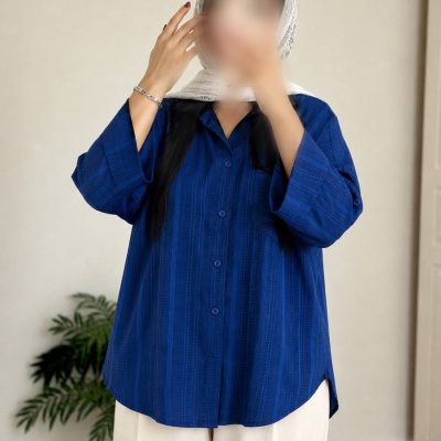 شومیز کوک دوزی تک جیب