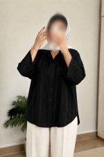 شومیز کوک دوزی تک جیب