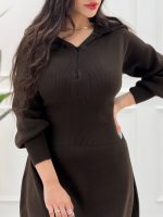 پیراهن نیم زیپ