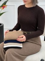 بلوز یقه گرد کبریتی